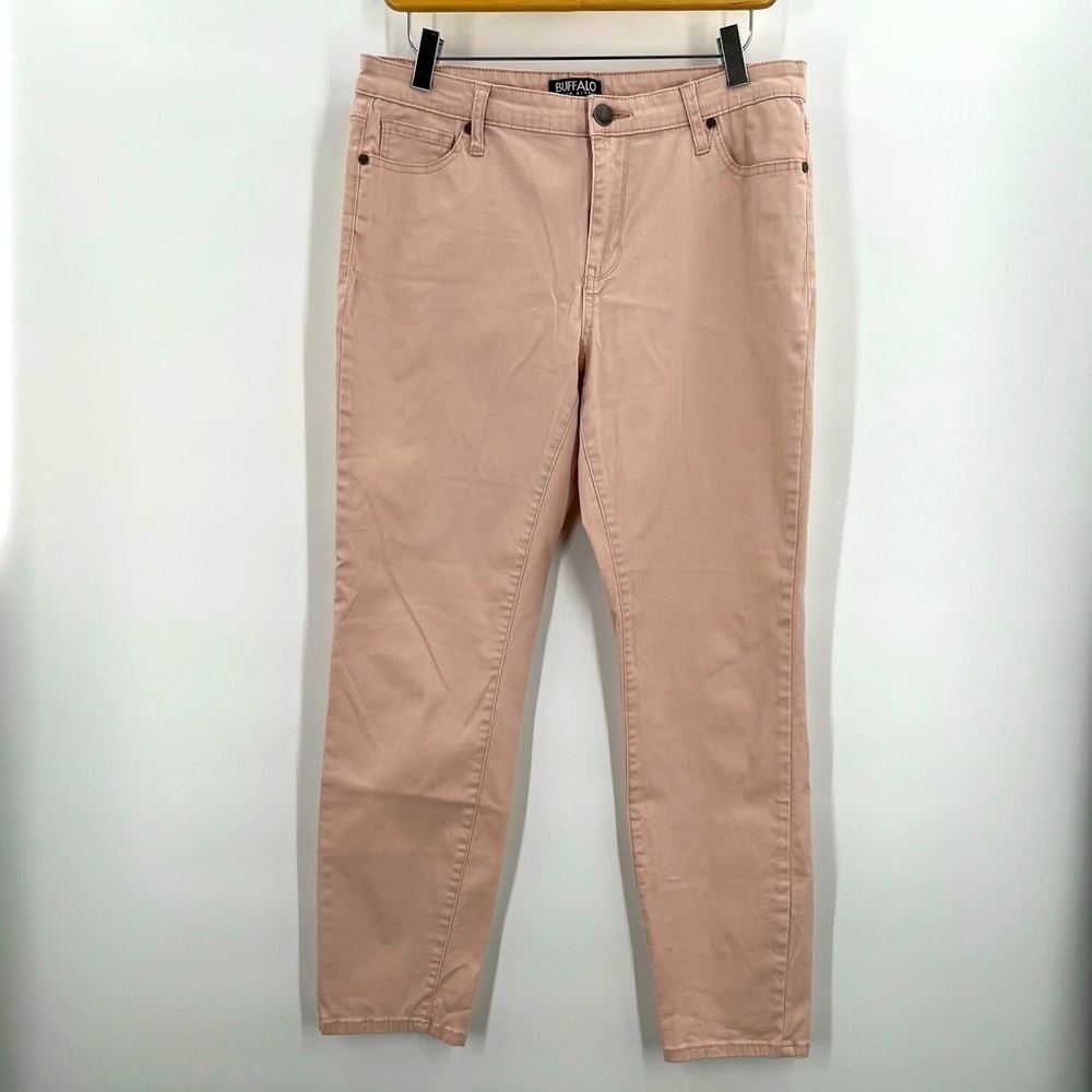 BUFFALO David Bitton Women Mid-Rise Pink Skinny Stretch Ankle Grazer Jean 10/30